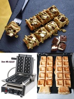 Gaufrier vertical belge électrique populaire pour la gaufre commerciale antiadhésive de machine de cuisine pour l'usage extérieur d'hôtel de ménage