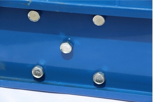 Sistemi di scaffalature industriali per carichi pesanti, scaffali a sbalzo per tubi, scaffalature per pallet, verniciate a polvere blu, usate per impilamento - Product Image 3