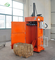 Presse à balles carrées hydraulique automatique pour déchets de carton et canettes en aluminium, petite presse verticale à moteur, haute productivité