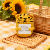 Jouets en crochet faits à la main, animaux amigurumi, koala, souris, tigre, poupées, cadeaux doux et tricotés kawaii 2025, pour la décoration de la chambre d'enfant