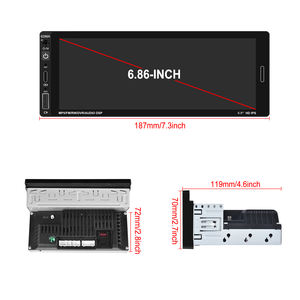 <span class=keywords><strong>Autoradio</strong></span> Android Podofo 6.86 pouces 2 + 64 Go 1 <span class=keywords><strong>Din</strong></span> avec Carplay sans fil et Android Auto <span class=keywords><strong>Autoradio</strong></span> <span class=keywords><strong>GPS</strong></span> BT FM RDS - Product Image 5