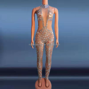 Novance Y2193-B Produits tendance <span class=keywords><strong>pour</strong></span> 2023 Robe à paillettes Combinaisons Combinaisons Combinaisons et body Vêtements en maille brillante Tenues sexy <span class=keywords><strong>pour</strong></span> femmes - Product Image 1