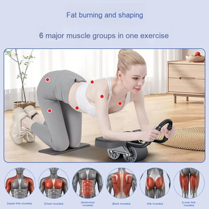 Yeni dirsek desteği iki tekerlek karın kas tekerlek otomatik Rebound ev Fitness ekipmanları - Product Image 3
