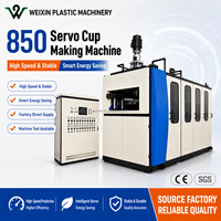 Machine de fabrication de gobelets entièrement automatique à servo-moteur, équipement de production de formage mécanique pour l'industrie des gobelets jetables en PP, PET, PS, PVC