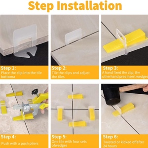 GD Manufacturer Wholesale 1/1.5/2/2.5/3MM Tile Leveling System with Tile <b>Plier</b> Tile Tools <b>Set</b> for Stone Installation China - Product Image 3