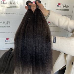 ผู้จำหน่ายผมเวอร์จินแบบขายส่ง ชุดผมตรงแบบยาคิ ชุดผมตรงแบบหยิกเกรด 12a ผมเวอร์จินจัดเรียงเกล็ดผมอย่างดี - Product Image 2