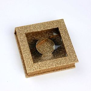Cajas de pestañas vacías de mariposa con purpurina cuadrada personalizada, embalaje cuadrado para cosméticos con proveedor de etiqueta privada - Product Image 5