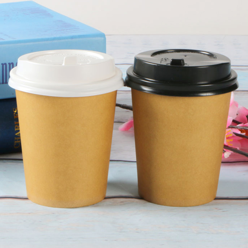 Disposable Hot Drink Takeout Milktea Single Wall Double Wall Paper Cup Coffee Cups
