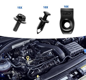 35 Uds motor debajo de la cubierta Splash Shield cuerpo pernos tornillos parachoques guardabarros forro empuje retenedor sujetador extruido U-tuercas remache Clips - Product Image 5