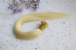 Fornitore all'ingrosso di extension per capelli brasiliani Remy naturali grezzi con cheratina, allineati alle cuticole, con punta a U/I/V, lisci - Product Image 4