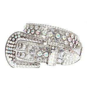 Custom Luxury Crystal Rhinestone Women Design <b>Diamante</b> <b>Belts</b> Unisex Studded Alloy Buckle Soft PU Leather <b>Belt</b> - Product Image 2