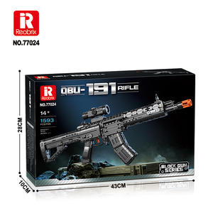 Reobrix 77024 QBU-191 Rifle, Set de Bloques de Construcción de 1593 Piezas, Sistema de Carga Manual y Disparo con un Botón, Modelo de Arma Militar de Juguete para Adultos - Product Image 5