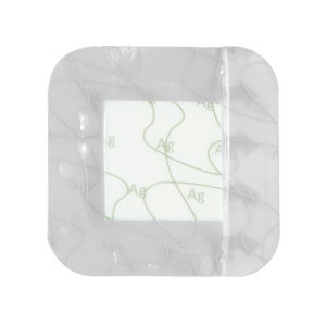 La medicazione adesiva d'argento di vendita calda del produttore cinese impedisce la medicazione autoadesiva della schiuma dell'ag dell'ininfezione della ferita - Product Image 1