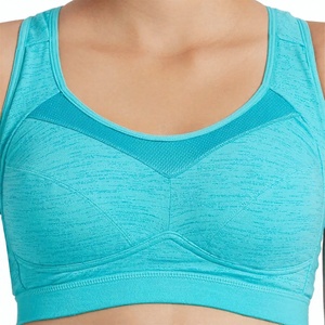 High Quality Women Solid Color <b>Racerback</b> Sports <b>Bra</b> Scoop Neck Medium Support Yoga Activewear Women Sports <b>Bra</b> - Product Image 1