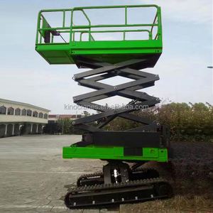 Elevador de tijera con orugas de dos niveles eléctrico personalizado para terreno áspero a la venta - Product Image 5