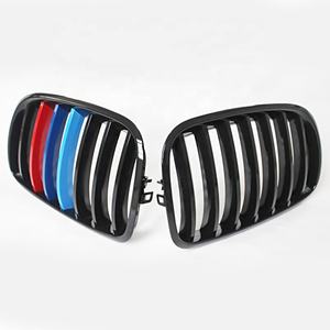 Parrilla de parachoques delantero de Material ABS de fábrica para <span class=keywords><strong>BMW</strong></span> <span class=keywords><strong>X</strong></span> Series E70 E71, parrilla de estilo de Color M de línea de listón único para <span class=keywords><strong>BMW</strong></span> <span class=keywords><strong>X5</strong></span> X6 2007-2013 - Product Image 6