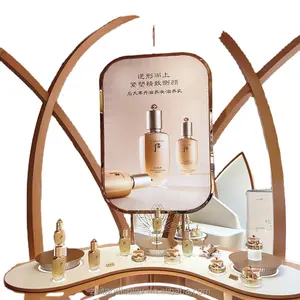 Luxury beauty store customized essence display skincare showcase