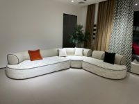 Conjunto de Sofás Seccionales Modernos para Varias Personas, Modelo F38, para Uso Comercial en Hoteles, Apartamentos y Villas