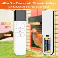 Porte automatique de poulailler en aluminium à énergie solaire avec télécommande et écran LCD programmable
