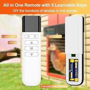 <span class=keywords><strong>Porte</strong></span> automatique de <span class=keywords><strong>poulailler</strong></span> en aluminium à énergie <span class=keywords><strong>solaire</strong></span> avec télécommande et écran LCD programmable - Product Image 3