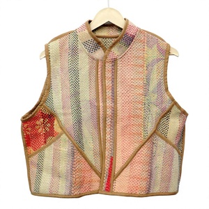 100% Cotton Kantha Quilted Breathable Vintage Floral Waistcoat <b>Women</b> Handmade Unique Spring Autumn Winter <b>Sleeveless</b> Vest - Product Image 1