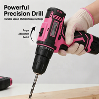 Ensemble d'outils de 153 pièces avec perceuse sans fil, outils à main en acier au carbone, coffret moulé par soufflage pour la réparation à domicile et les projets de bricolage