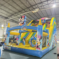 Toboggan gonflable Mickey pour enfants parcours d'obstacles gonflable saut videur rebond toboggan aire de jeux pour enfant