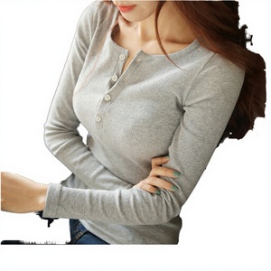เสื้อยืดคอกลมผ้าฝ้ายพรีเมียมสำหรับผู้หญิง |   เสื้อยืดแขนสั้นลำลอง - Product Image 3