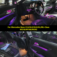Kit d'éclairage d'ambiance pour tweeter de haut-parleur W218, 3 couleurs améliorées à 12 couleurs, pour Mercedes CLS-Class 2012-2017 W166/W292, lampe d'ambiance OEM