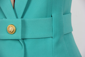 Gilet con scollo a V di lusso senza maniche di alta qualità per donne elegante giacca <span class=keywords><strong>aderente</strong></span> cappotto da <span class=keywords><strong>donna</strong></span> cintura da <span class=keywords><strong>donna</strong></span> gilet - Product Image 6