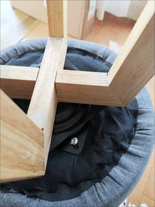 Tabouret de bar pivotant moderne en bois de luxe nordique antique pour hôtel et utilisation commerciale - Product Image 3