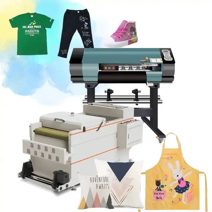 Visual-Tex high quality 6 colors digital machine dtf printer 60cm for garment industries