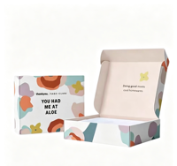 Cajas de Embalaje Corrugadas con Fondo Automático, Impresión Completa en Exterior e Interior, para Moda Rápida, Jeans y Paquetes Pesados