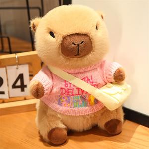 Boneka Hewan Plush Lembut dan Lucu Grosir, Kapibara, Marmut Air, Berbagai Model, Cocok untuk Hadiah - Product Image 3