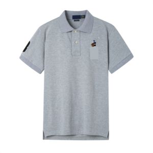 Camiseta <span class=keywords><strong>Polo</strong></span> de Manga Corta para Hombre, Bordada, con Marca Bordada Colorida, de Algodón, con Cuello, Ropa Masculina - Product Image 4