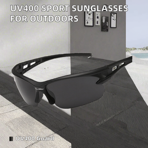 Lunettes de soleil de sport pour hommes protection UV400 bleue pour cyclisme conduite pêche activités de plein air pare-soleil à la mode pour la balade à vélo - Product Image 2
