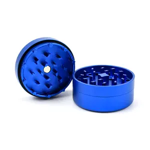 High Speed Functional Chinese Spice Metal Aluminum 3 Parts Herb Grinder with Logo Custom Design
