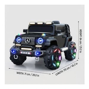 Voiture électrique pour enfants, modèle Space Car Quad 390, avec moteur, éclairage LED, batterie 12V7Ah, en plastique durable, sièges confortables et direction douce - Product Image 4