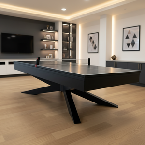 Mesa de <span class=keywords><strong>Billar</strong></span> Multiusos de Madera Maciza con Diseño de Lujo, Mesa de <span class=keywords><strong>Billar</strong></span> Moderna con Tablero de Comedor y Tablero de <span class=keywords><strong>Ping</strong></span> <span class=keywords><strong>Pong</strong></span>, Venta Directa de Fábrica - Product Image 1