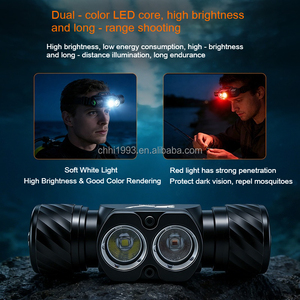 Lampe frontale portable 1400LM, batterie lithium-ion, <span class=keywords><strong>base</strong></span> G9, étanche IP68, lumière LED rechargeable pour la plongée sous-marine, le <span class=keywords><strong>camping</strong></span> - Product Image 5
