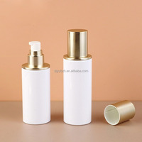 Flacons cosmétiques vides personnalisés en PET blanc pour lotion, spray, crème de soin 100ml 120ml, avec bouchon à vis, pour crème visage et liquides essentiels
