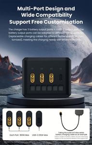 Cargador de Batería Original Autel Robotics de 200W para EVO Max 4T Max 4N, Cargador Múltiple para la Serie Autel EVO Max, Accesorios para Drones - Product Image 6