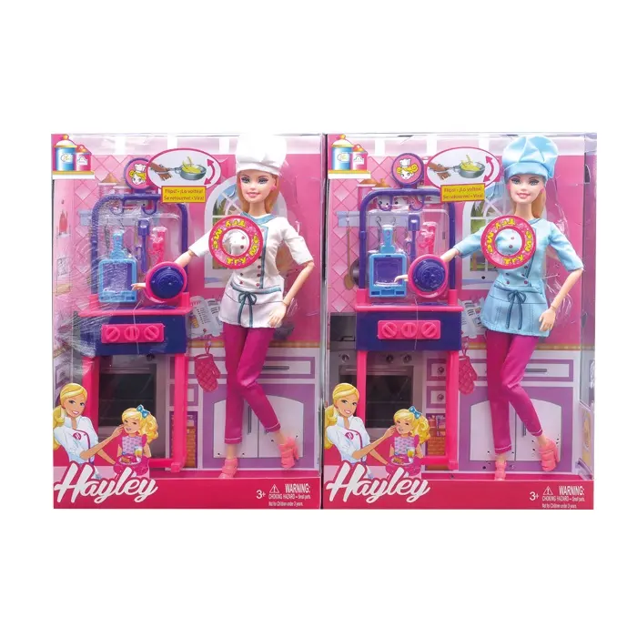 wholesale fashion kitchen oven girls doll toys with lighting music