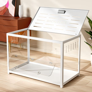 Bucatstate 80cm Assembler Métal Animal Pet Cages Transparent Grand Espace <span class=keywords><strong>Hamster</strong></span> <span class=keywords><strong>Cage</strong></span> Acrylique - Product Image 5