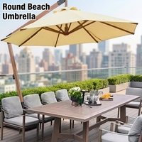Parasol commercial pour hôtel, parc, marché, restaurant, café, complexe hôtelier, salle de sport, cour, repas en plein air, protection contre le sable et le soleil