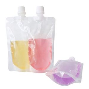 Contenedor <span class=keywords><strong>de</strong></span> alimentos líquido sellable transparente personalizado reutilizable producir jugo <span class=keywords><strong>de</strong></span> <span class=keywords><strong>naranja</strong></span> bolsa boquilla superior - Product Image 1