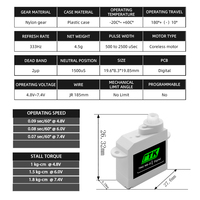 Servo numérique DIY d'usine PTK 7341 NG-D 4,5g pour avion d'intérieur EPP F3P F3K F3L modèle RC voiture télécommandée en métal