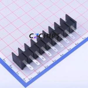 KF25H-7.62-9P Barrier Terminal Block Through hole Component (THT),P=7.62mm Connector Two Sides 7.62mm 1x9P Straight Pin - Product Image 2