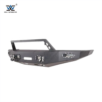 Pièces de rechange tout-terrain les plus vendues, pare-chocs avant avec LED, pare-chocs en acier noir avec protection pour winch pour Silverado 1500 2014-2015