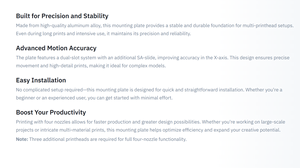 Placa de Montaje de Cabezal de Impresión ELEGOO para Impresora 3D OrangeStorm Giga - Product Image 4